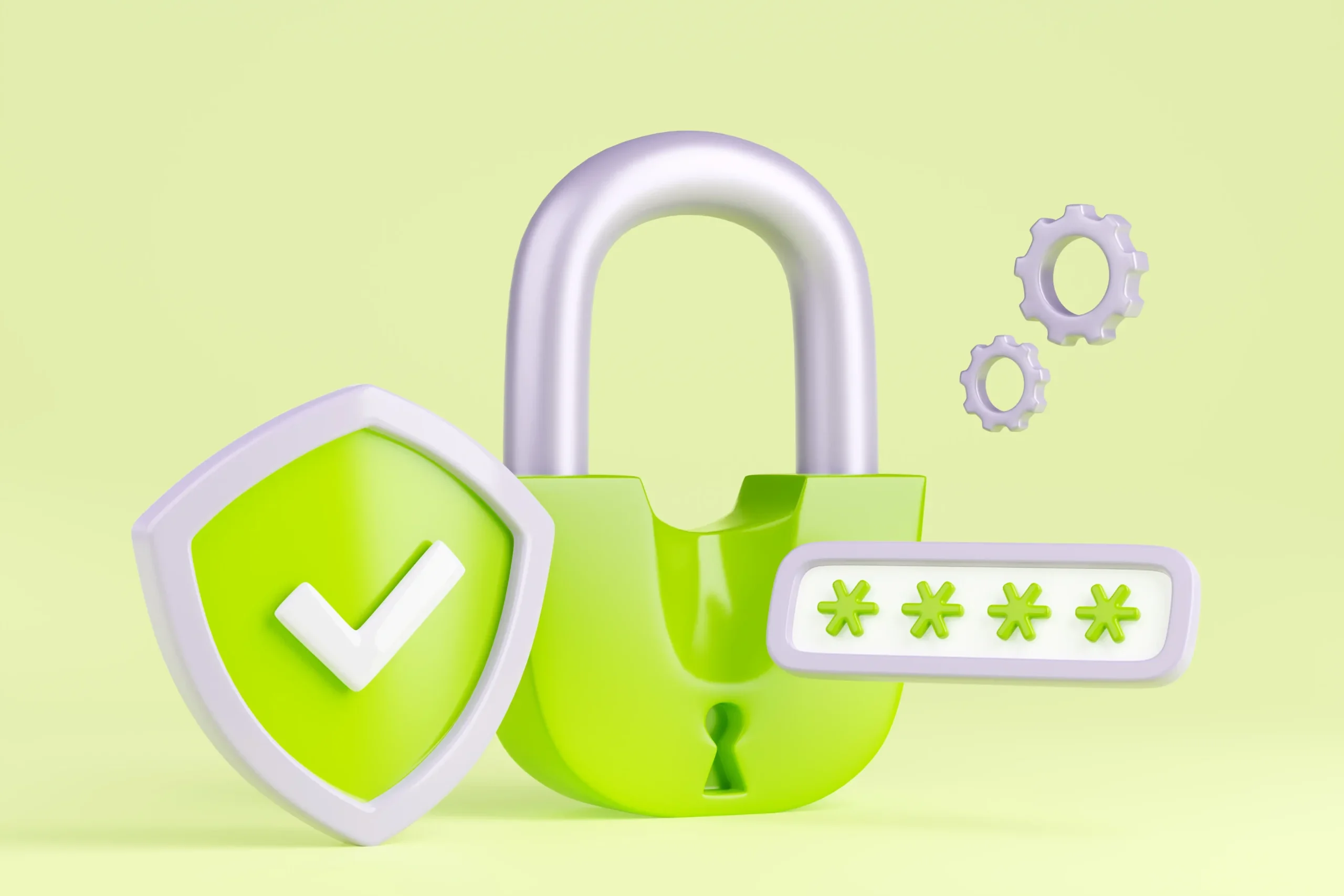 good-password-3d-render-secure-data-protection